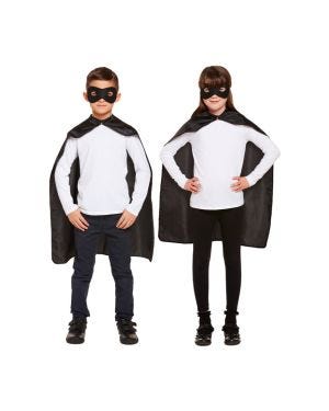 Black Superhero Cape - Child