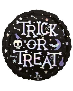 Iridescent &#039;Trick or Treat&#039; Balloon - 18&quot; Foil