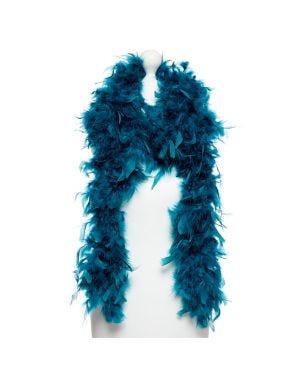 Deluxe Teal Feather Boa -180cm
