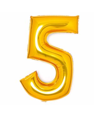 Gold Foil Number Balloons - 34&quot;