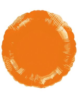 Orange Round Balloon - 18&#039;&#039; Foil - unpackaged