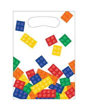 Block Party Plastic Party Bags (8pk)