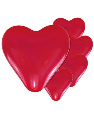 Red Heart Valentine&#039;s Balloons - 11&quot; Latex (5pk)