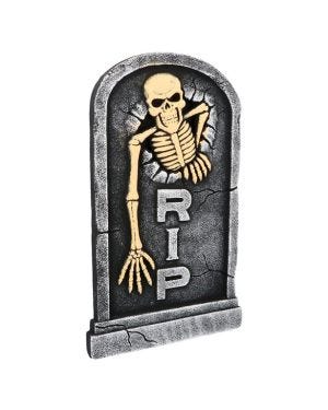 RIP Skeleton Tombstone - 56cm