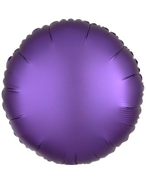 Purple Royale Satin Luxe Circle Foil Balloon - 18&quot;