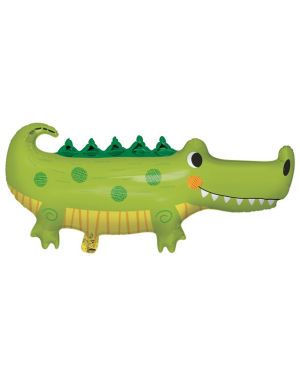Alligator Party Shaped Metallic Balloon - 36&quot; Foil