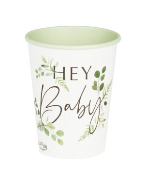 Botanical Baby Paper Party Cups (8pk)