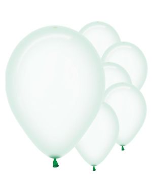 Pastel Green Crystal Balloons - 12&quot; Latex (50pk)