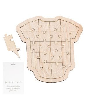 Botanical Baby Wooden Baby Grow Guest Book
