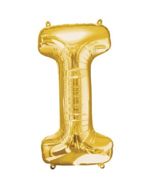 Gold Letter I Balloon - 34&quot; Foil