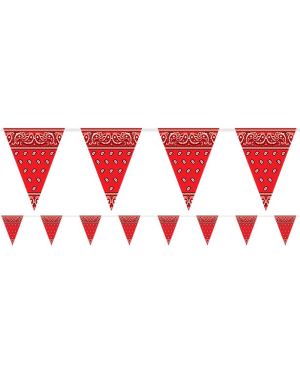 Bandana Print Plastic Bunting - 3.7m