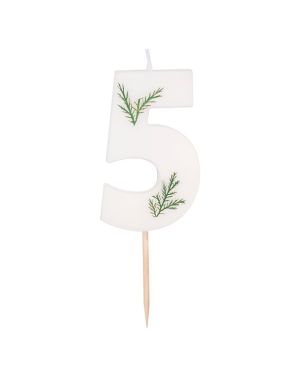 Number 5 Leaf Foliage Candle
