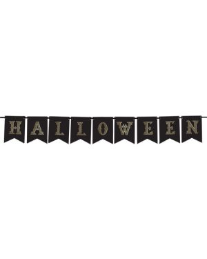 Halloween Gold Flag Banner - 1.75m