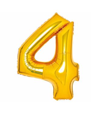 Gold Foil Number Balloons - 34&quot;