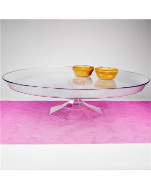 Clear Plastic Dessert Stand - 35cm