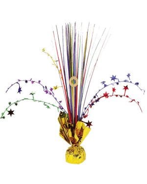 Rainbow Foil Spray Table Centrepiece - 30cm