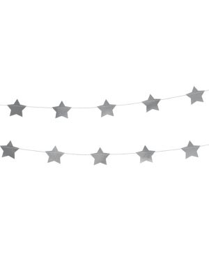 Silver Star Garland - 3.6m