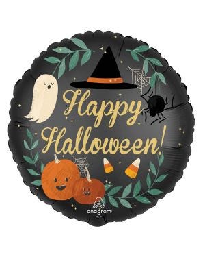 Nature in the Night Satin Luxe Round Balloon - 18&quot; Foil