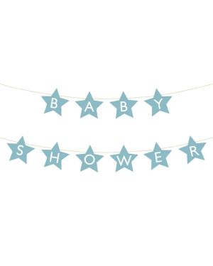 Blue Baby Shower Paper Banner - 2.9m