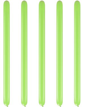 Lime Green Modelling Balloons - 260Q Latex