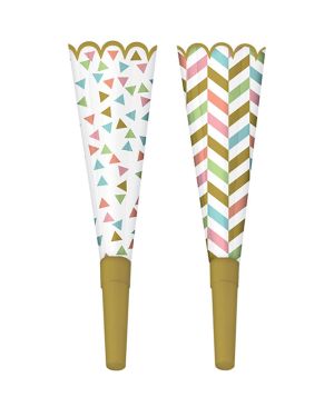 Confetti Fun Party Horns (8pk)