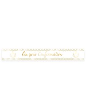 Botanical Celebration &#039;On your Confirmation&#039; Foil Banner - 2.7m