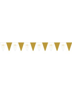 Botanical Celebration Cross Plastic Bunting - 2.75m