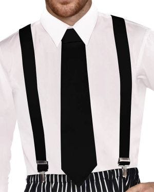 Black Retro Braces