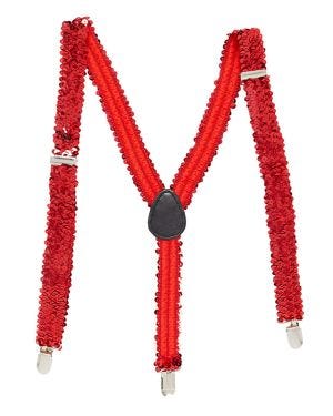 Red Sequin Braces
