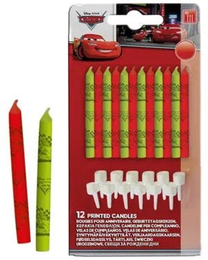 Disney Cars Cake Candles &amp; Holders (12pk)