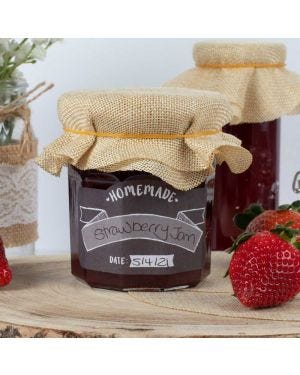 Homemade Jar Chalkboard Stickers (21pk)