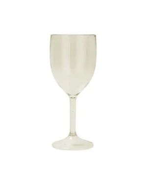Gold Reuseable Plastic Wine Glasses (2pk)