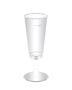 Wine Plastic Glasses - 100ml (6pk)
