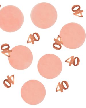 Pink &amp; Rose Gold 40 Confetti (25g)