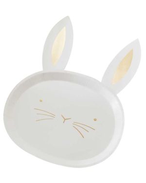 Crazy Daisy Easter Bunny Plate - 35x24cm