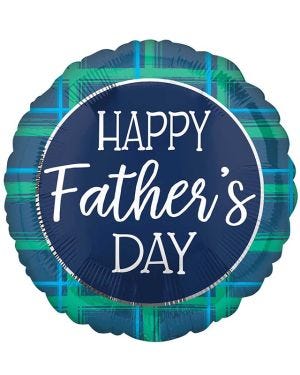 Happy Father&#039;s Day Check Balloon - 18&quot; Foil