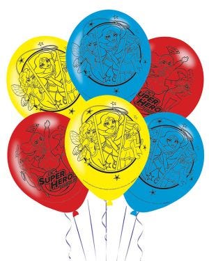 DC Super Hero Girls Balloon - 11&quot; Latex (6pk)