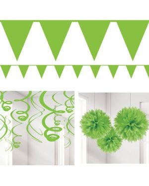 Green Pom Pom Party Decorating Kit