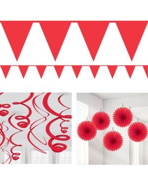 Red Party Decorating Kit