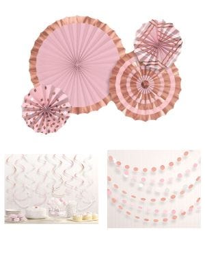 Rose Gold Party Decorating Kit