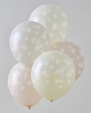Ditsy Daisy Printed Daisy Balloons - 12&quot; Latex (5pk)