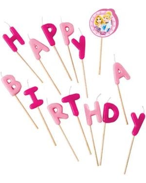 Disney Princess &#039;Happy Birthday&#039; Pick Candles