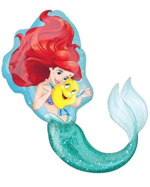 Disney Aerial Little Mermaid Balloon - 28&quot; x 34&quot; Foil