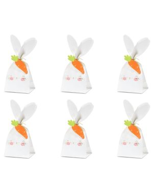 Bunny Rabbit Treat Bags with Tags (6pk)