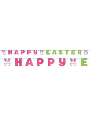 Glitter &#039;Happy Easter&#039; Letter Banner - 3.65m