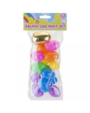 Golden Mix Easter Hunt Fillable Eggs (15pk)