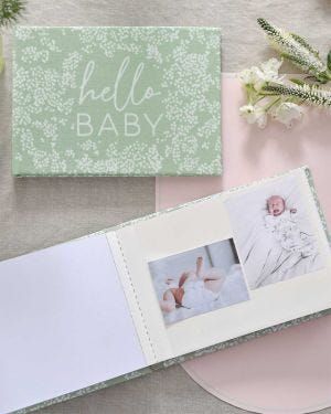 Floral Baby Fabric &#039;Hello Baby&#039; Photo Album