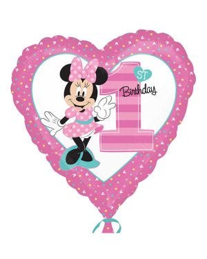 Minnie Mouse 1st Birthday Balloon - 18&quot; Foil