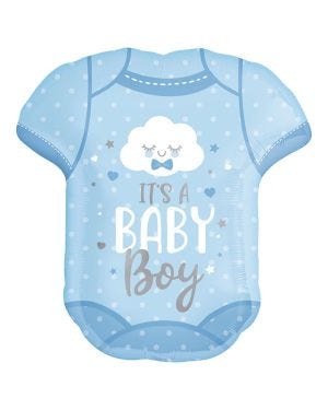 Blue It&#039;s A Boy Babygrow Balloon - 24&quot; Foil