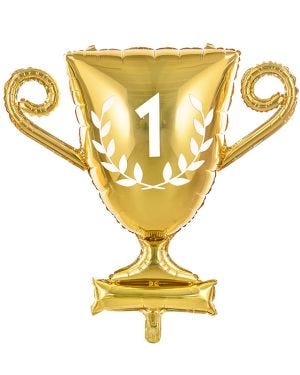 No 1 Trophy Shape Balloon - 25&quot; Foil